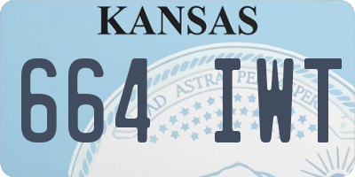 KS license plate 664IWT