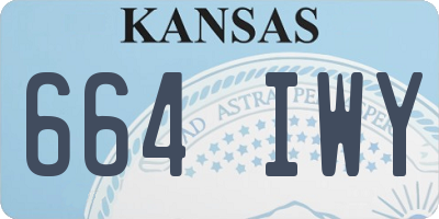 KS license plate 664IWY