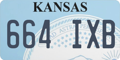 KS license plate 664IXB