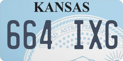 KS license plate 664IXG