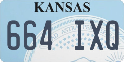 KS license plate 664IXQ