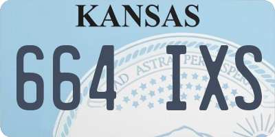 KS license plate 664IXS