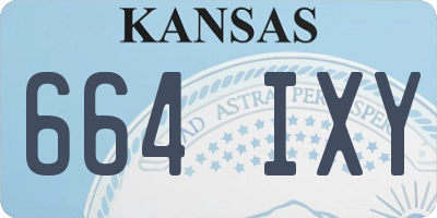 KS license plate 664IXY