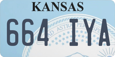 KS license plate 664IYA