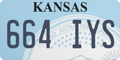 KS license plate 664IYS