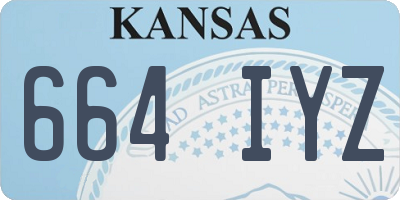 KS license plate 664IYZ