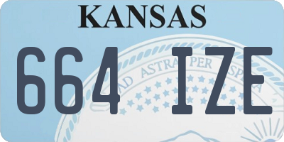 KS license plate 664IZE