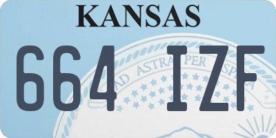 KS license plate 664IZF
