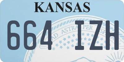 KS license plate 664IZH