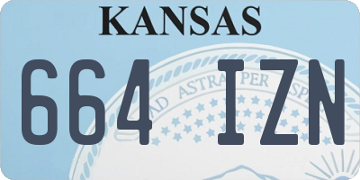 KS license plate 664IZN