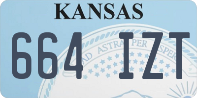 KS license plate 664IZT