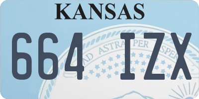 KS license plate 664IZX