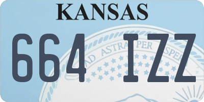 KS license plate 664IZZ