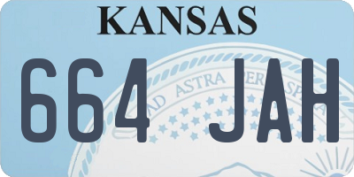 KS license plate 664JAH