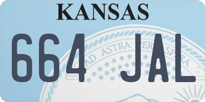 KS license plate 664JAL