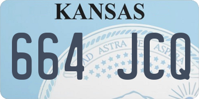 KS license plate 664JCQ