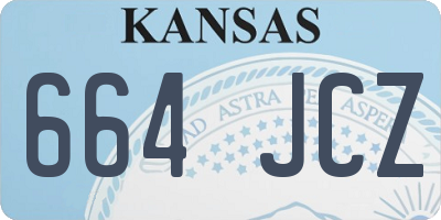 KS license plate 664JCZ