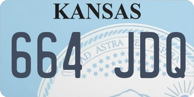 KS license plate 664JDQ