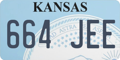 KS license plate 664JEE