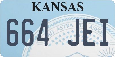 KS license plate 664JEI