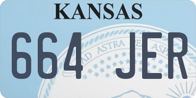 KS license plate 664JER