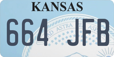 KS license plate 664JFB