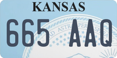 KS license plate 665AAQ