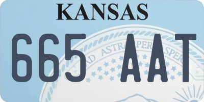KS license plate 665AAT