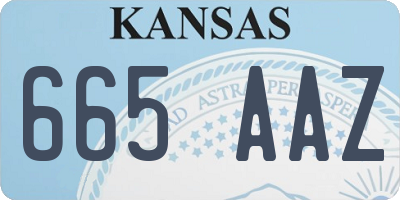 KS license plate 665AAZ