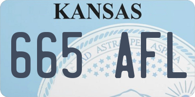 KS license plate 665AFL