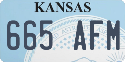KS license plate 665AFM