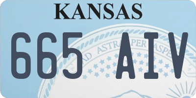 KS license plate 665AIV