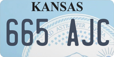 KS license plate 665AJC