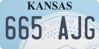 KS license plate 665AJG
