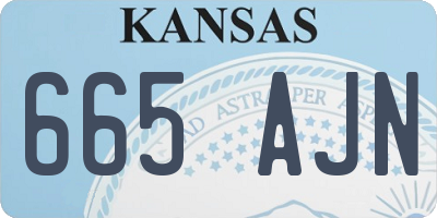 KS license plate 665AJN