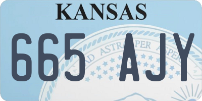 KS license plate 665AJY