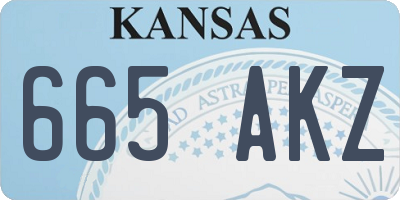 KS license plate 665AKZ