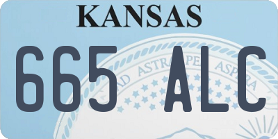 KS license plate 665ALC