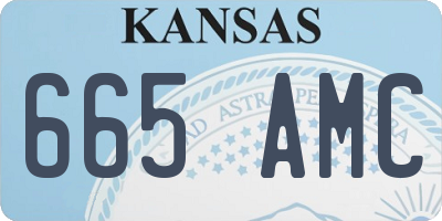 KS license plate 665AMC