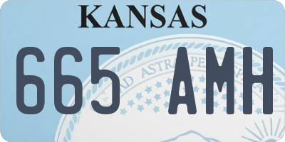 KS license plate 665AMH