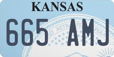 KS license plate 665AMJ