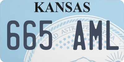 KS license plate 665AML