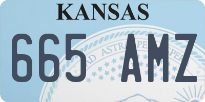 KS license plate 665AMZ