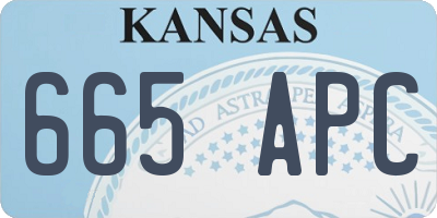 KS license plate 665APC