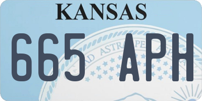KS license plate 665APH