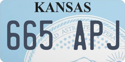 KS license plate 665APJ
