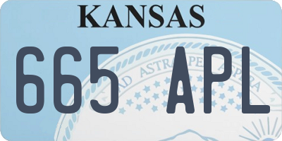 KS license plate 665APL