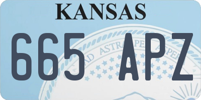 KS license plate 665APZ