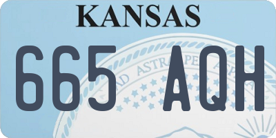 KS license plate 665AQH