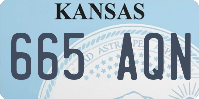 KS license plate 665AQN